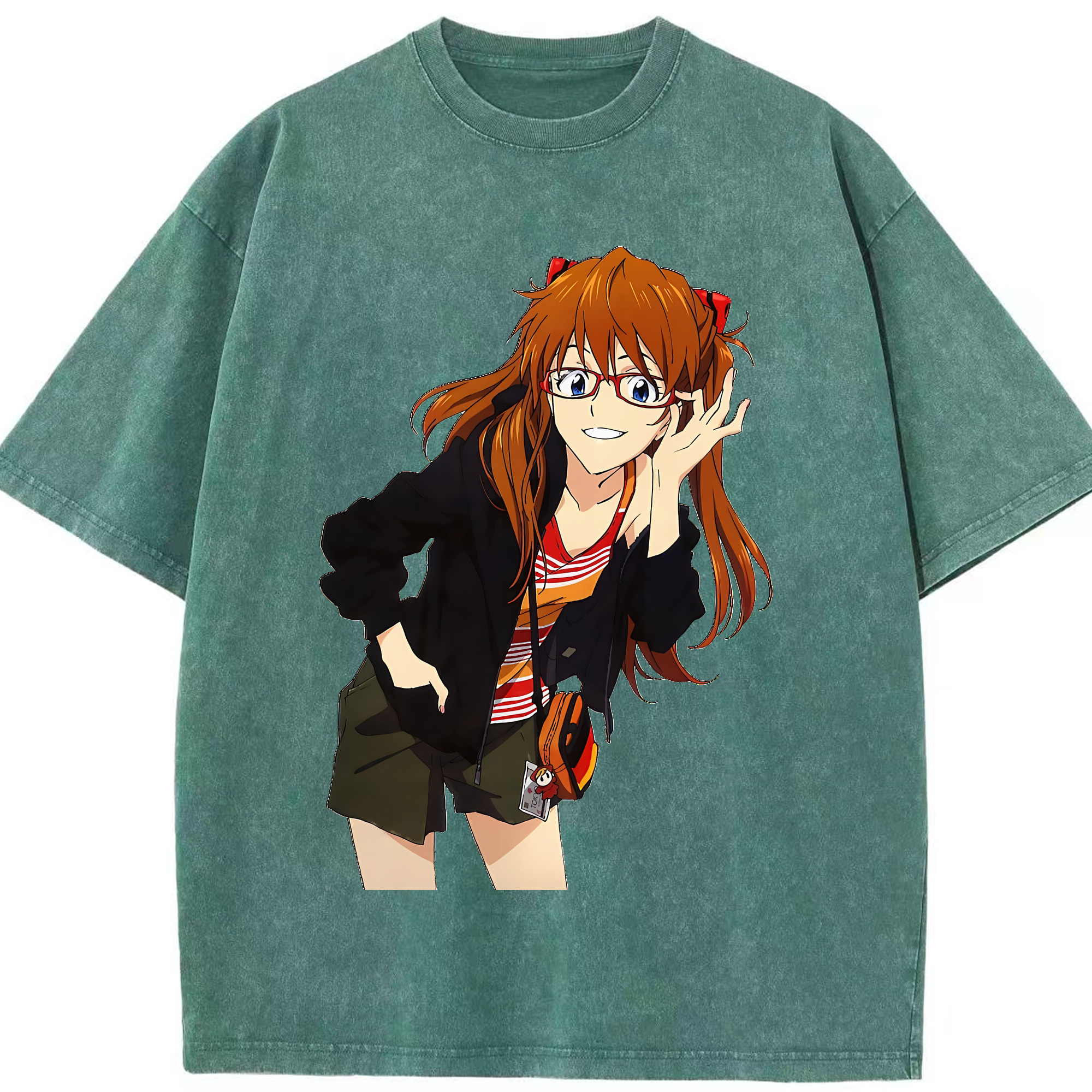 （画像用） EVA 新世紀エヴァンゲリオン 綿100% ヴィンテージ風 半袖Tシャツ（フロントプリント）